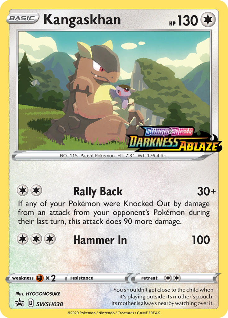 Kangaskhan SWSH038 SWSH Black Star Promos