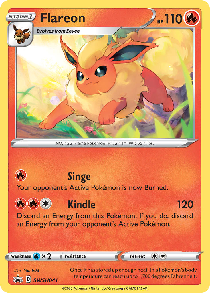 Flareon SWSH041 SWSH Black Star Promos