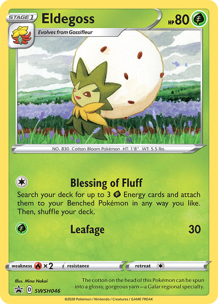 Eldegoss SWSH046 SWSH Black Star Promos