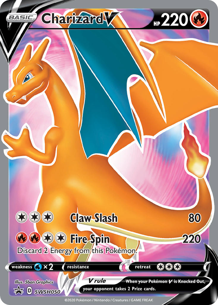Charizard V SWSH050 SWSH Black Star Promos