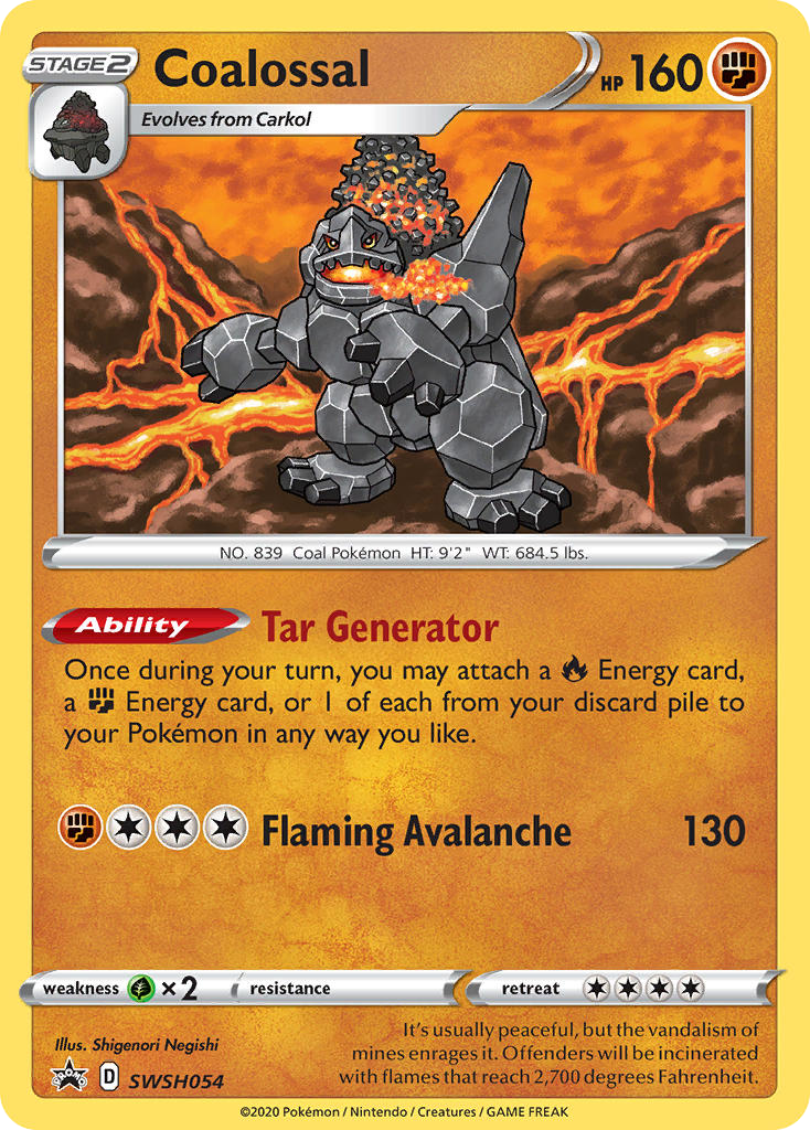 Coalossal SWSH054 SWSH Black Star Promos
