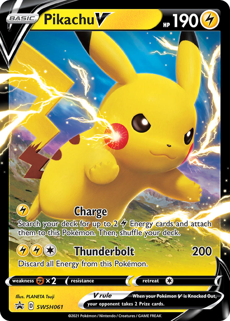 Pikachu V SWSH061 SWSH Black Star Promos