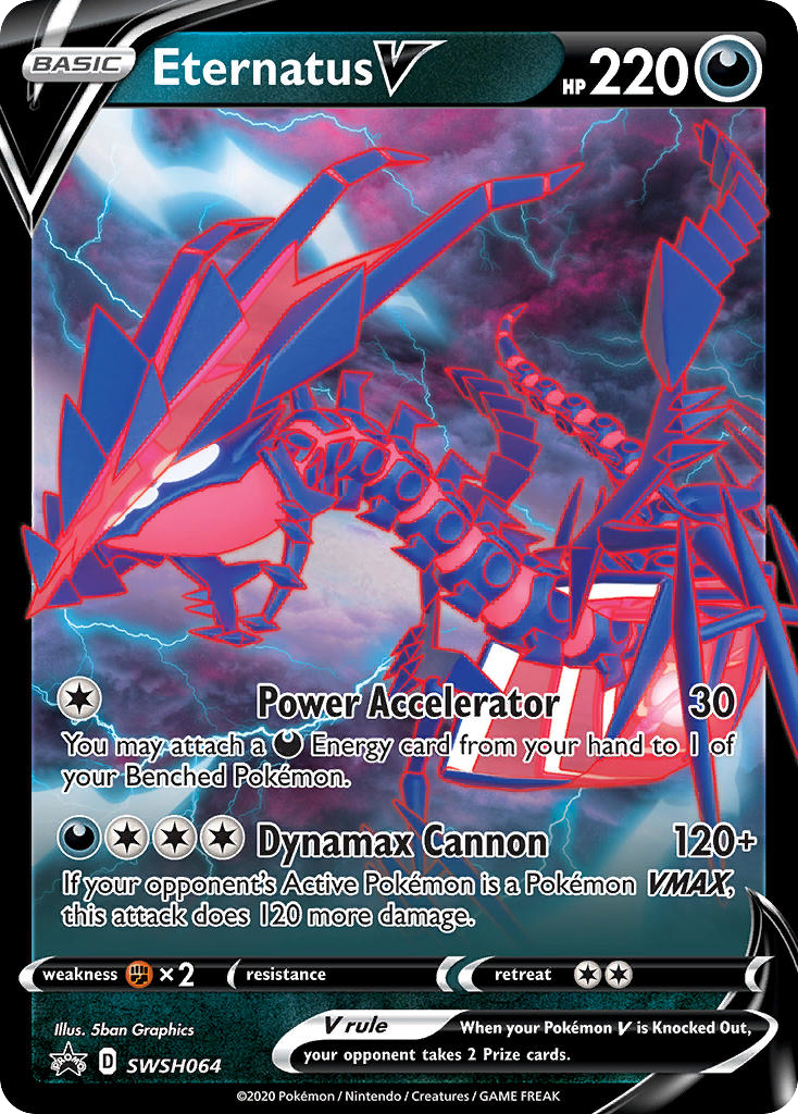 Eternatus V SWSH064 SWSH Black Star Promos