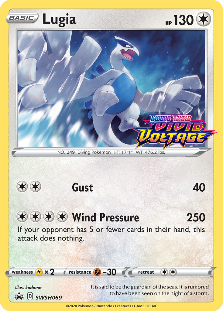 Lugia SWSH069 SWSH Black Star Promos