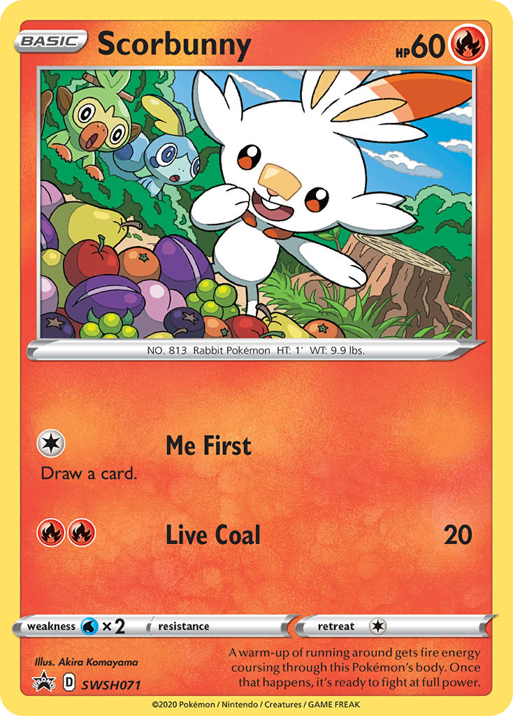 Scorbunny SWSH071 SWSH Black Star Promos