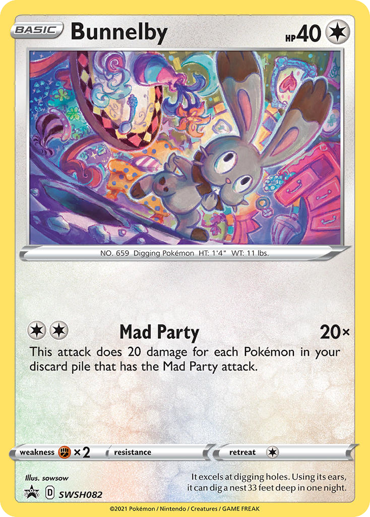 Bunnelby SWSH082 SWSH Black Star Promos