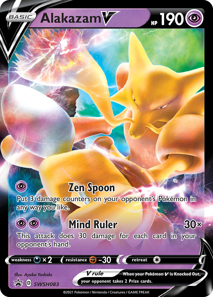 Alakazam V SWSH083 SWSH Black Star Promos