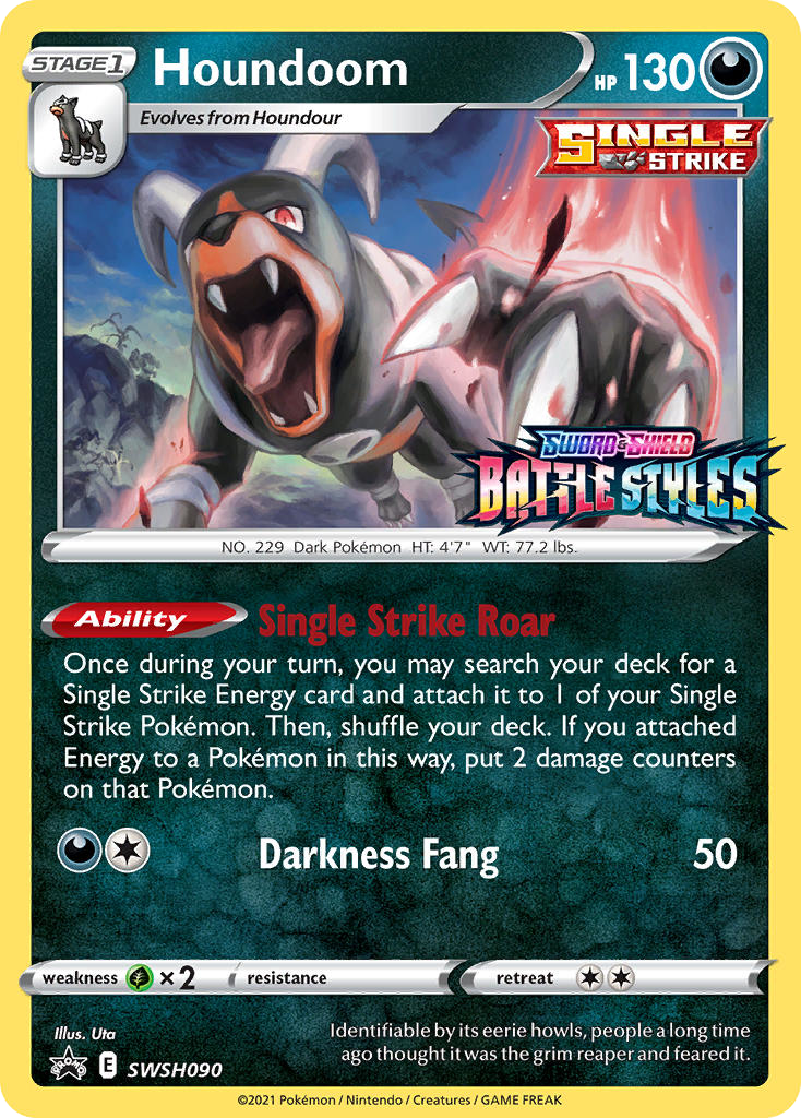 Houndoom SWSH090 SWSH Black Star Promos