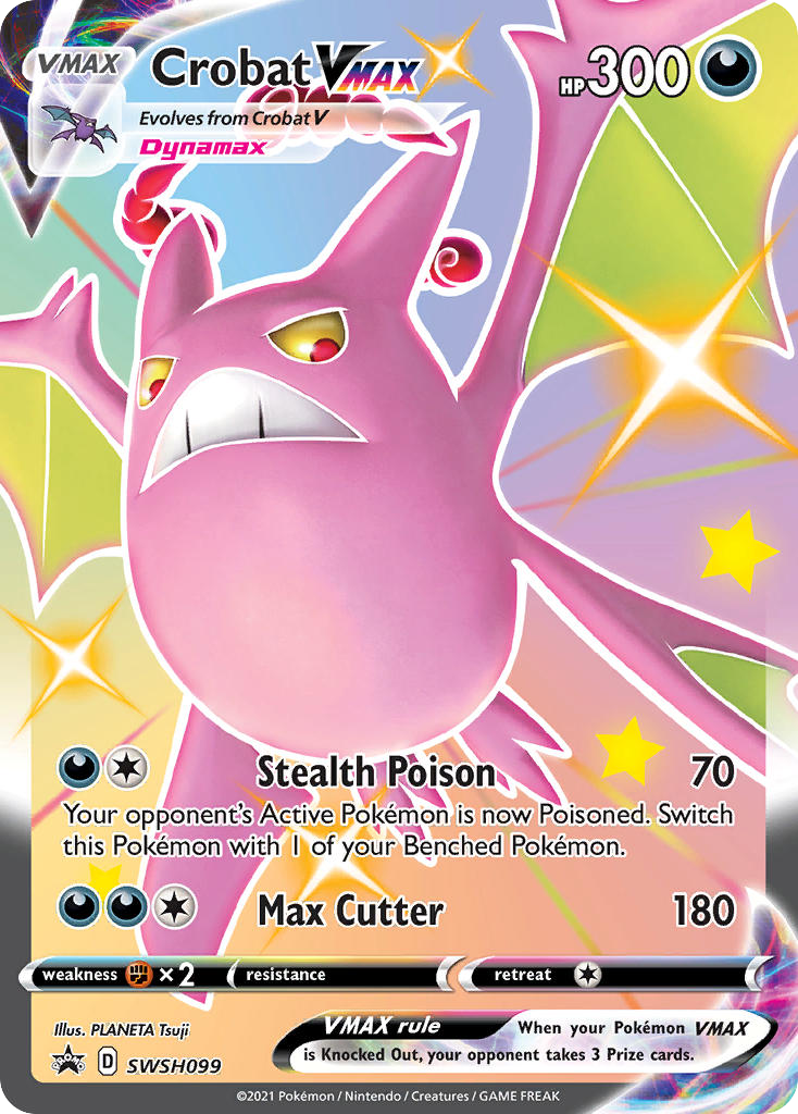 Crobat VMAX SWSH099 SWSH Black Star Promos
