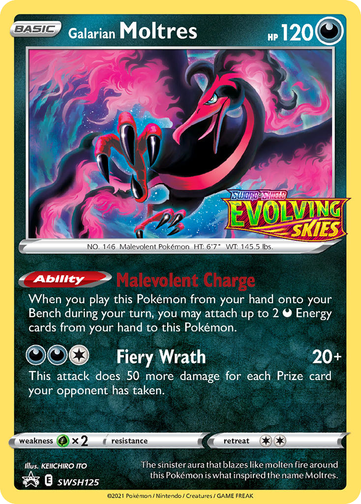 Galarian Moltres SWSH125 SWSH Black Star Promos