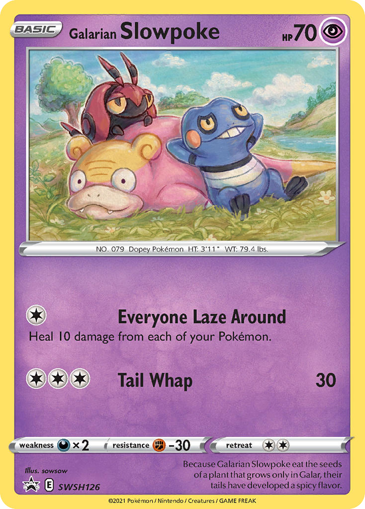 Galarian Slowpoke SWSH126 SWSH Black Star Promos
