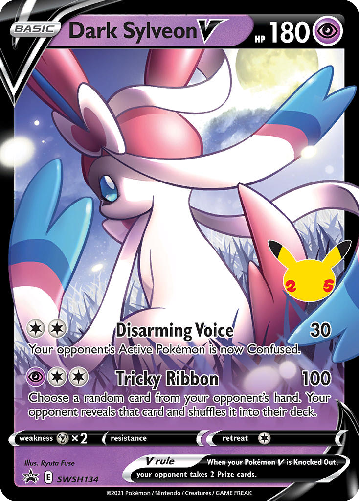 Dark Sylveon V SWSH134 SWSH Black Star Promos