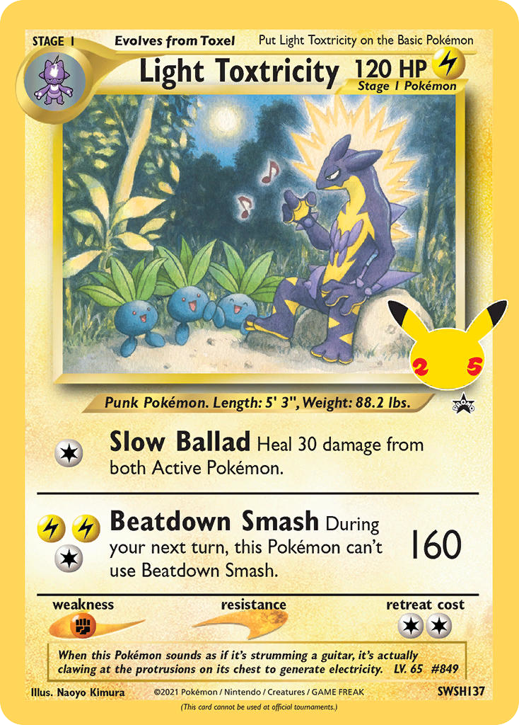 Light Toxtricity SWSH137 SWSH Black Star Promos