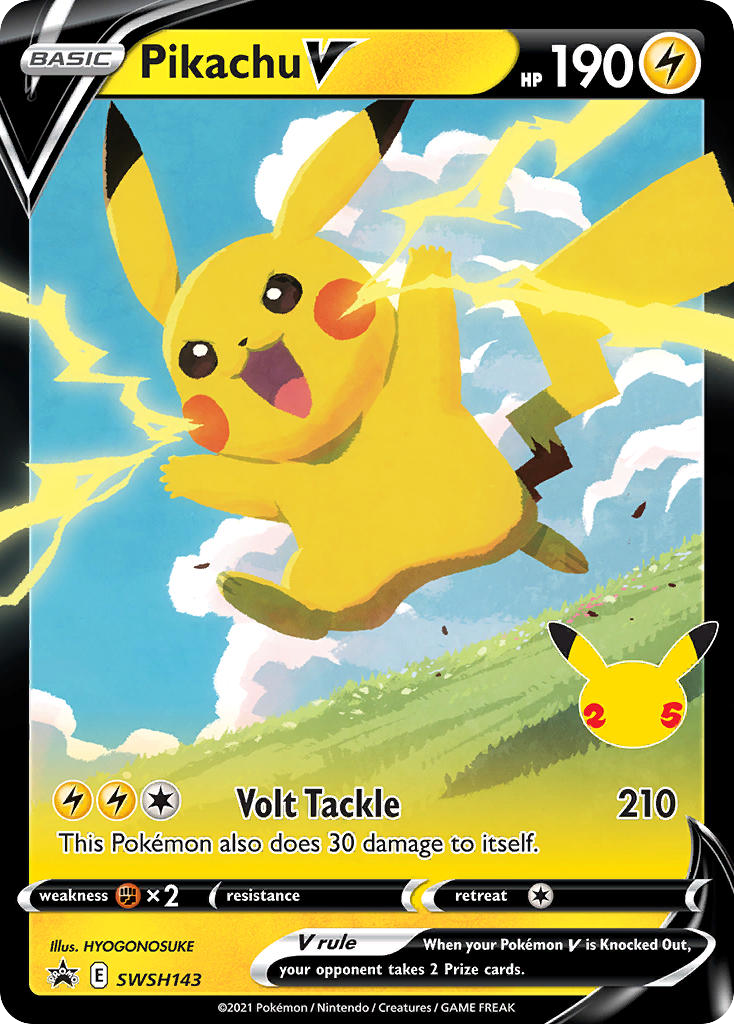 Pikachu V SWSH143 SWSH Black Star Promos