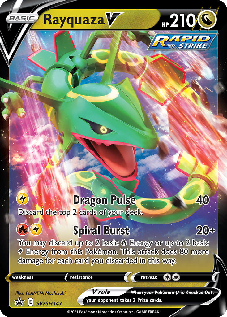 Rayquaza V SWSH147 SWSH Black Star Promos