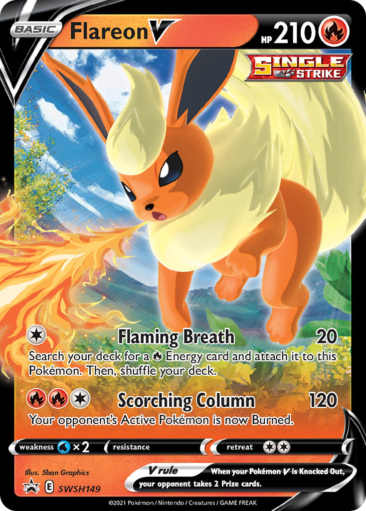 Flareon V SWSH149 SWSH Black Star Promos