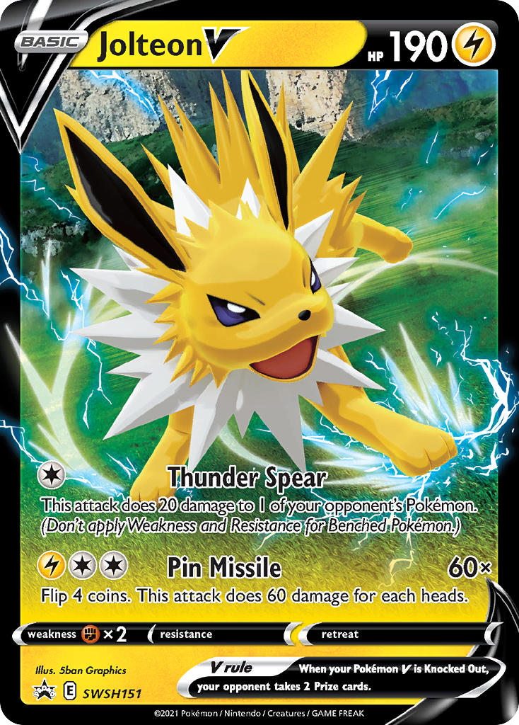 Jolteon V SWSH151 SWSH Black Star Promos
