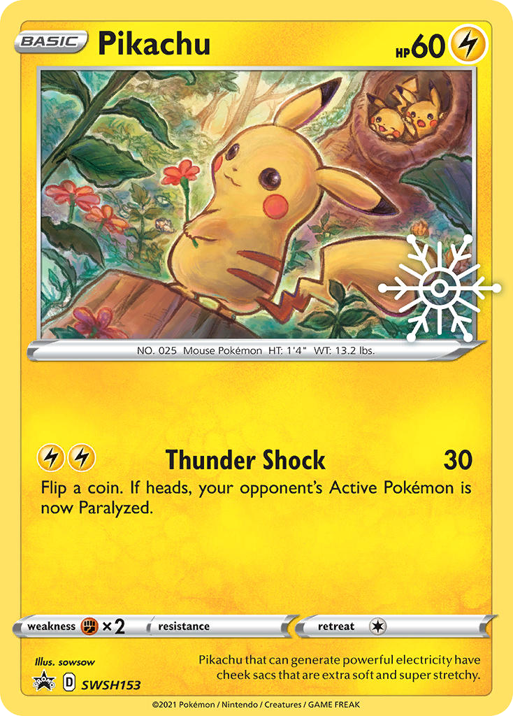 Pikachu SWSH153 SWSH Black Star Promos