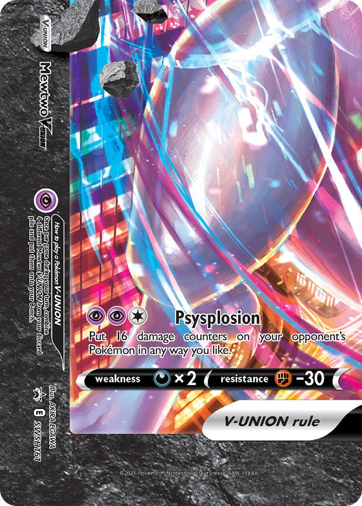 Mewtwo V-UNION SWSH161 SWSH Black Star Promos