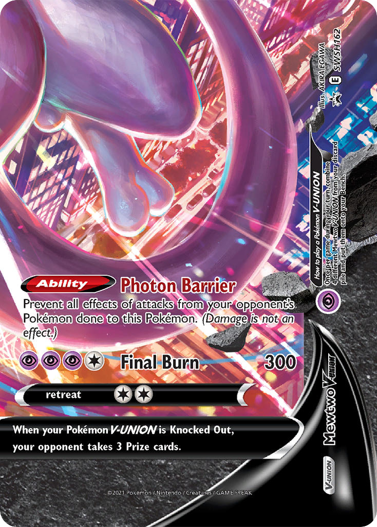 Mewtwo V-UNION SWSH162 SWSH Black Star Promos