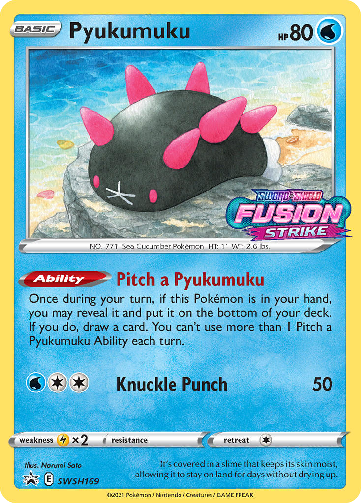 Pyukumuku SWSH169 SWSH Black Star Promos