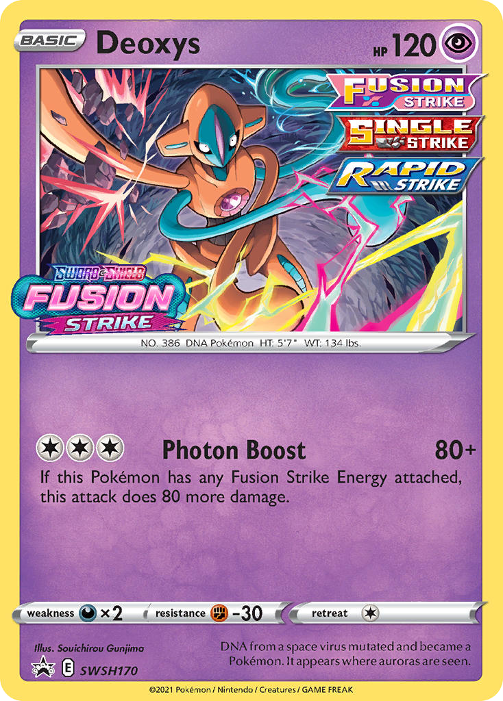 Deoxys SWSH170 SWSH Black Star Promos