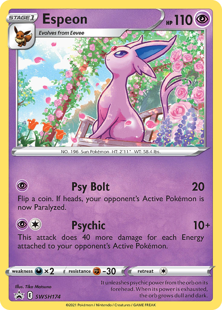 Espeon SWSH174 SWSH Black Star Promos