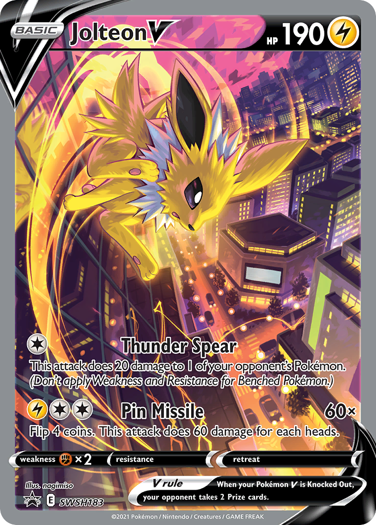 Jolteon V SWSH183 SWSH Black Star Promos