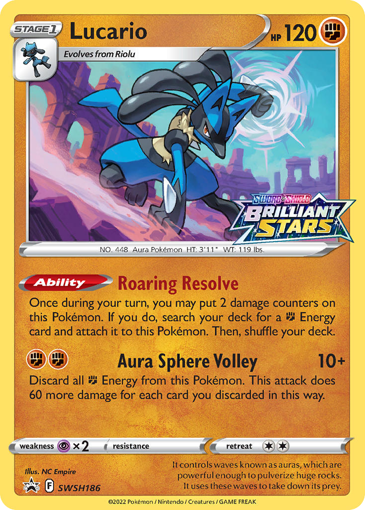 Lucario SWSH186 SWSH Black Star Promos