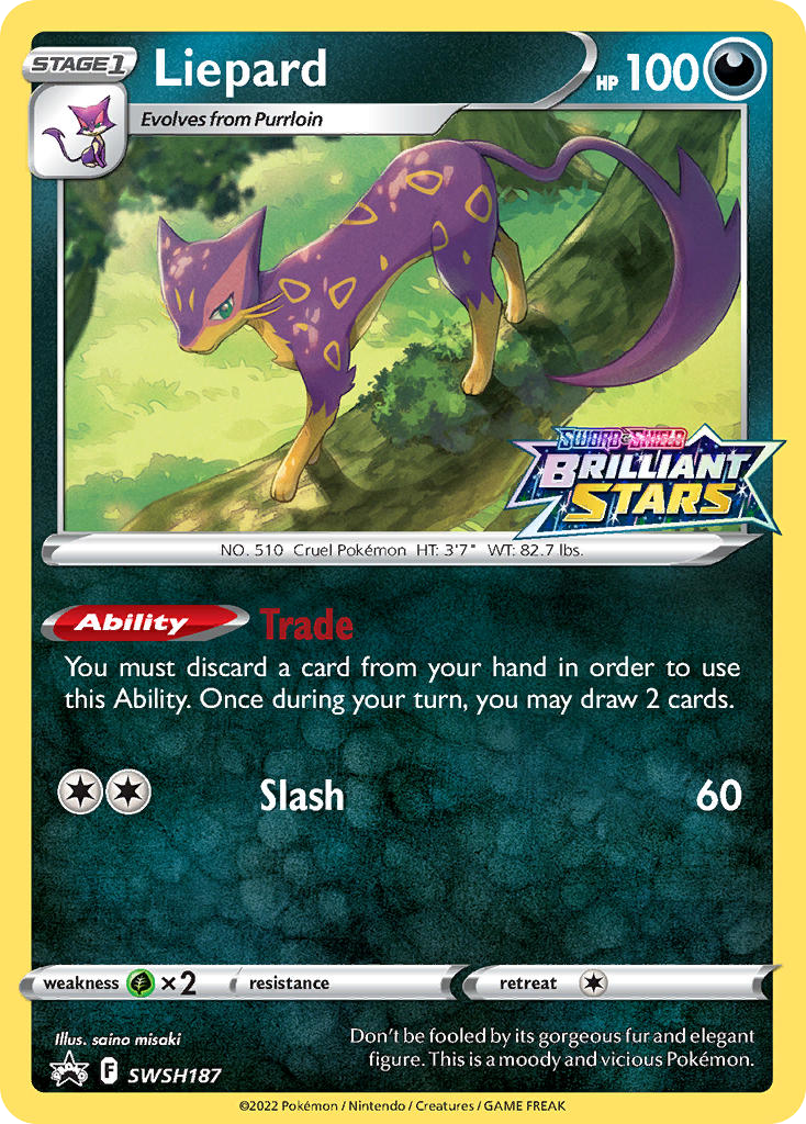 Liepard SWSH187 SWSH Black Star Promos