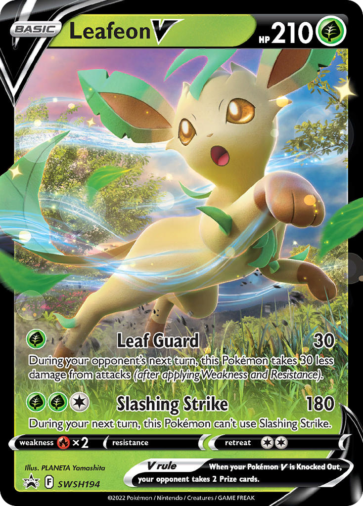 Leafeon V SWSH194 SWSH Black Star Promos