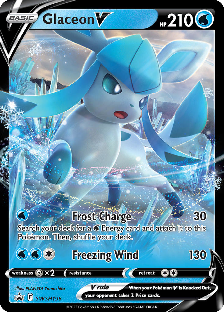 Glaceon V SWSH196 SWSH Black Star Promos