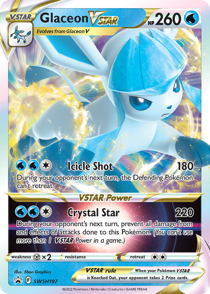 Glaceon VSTAR SWSH197 SWSH Black Star Promos