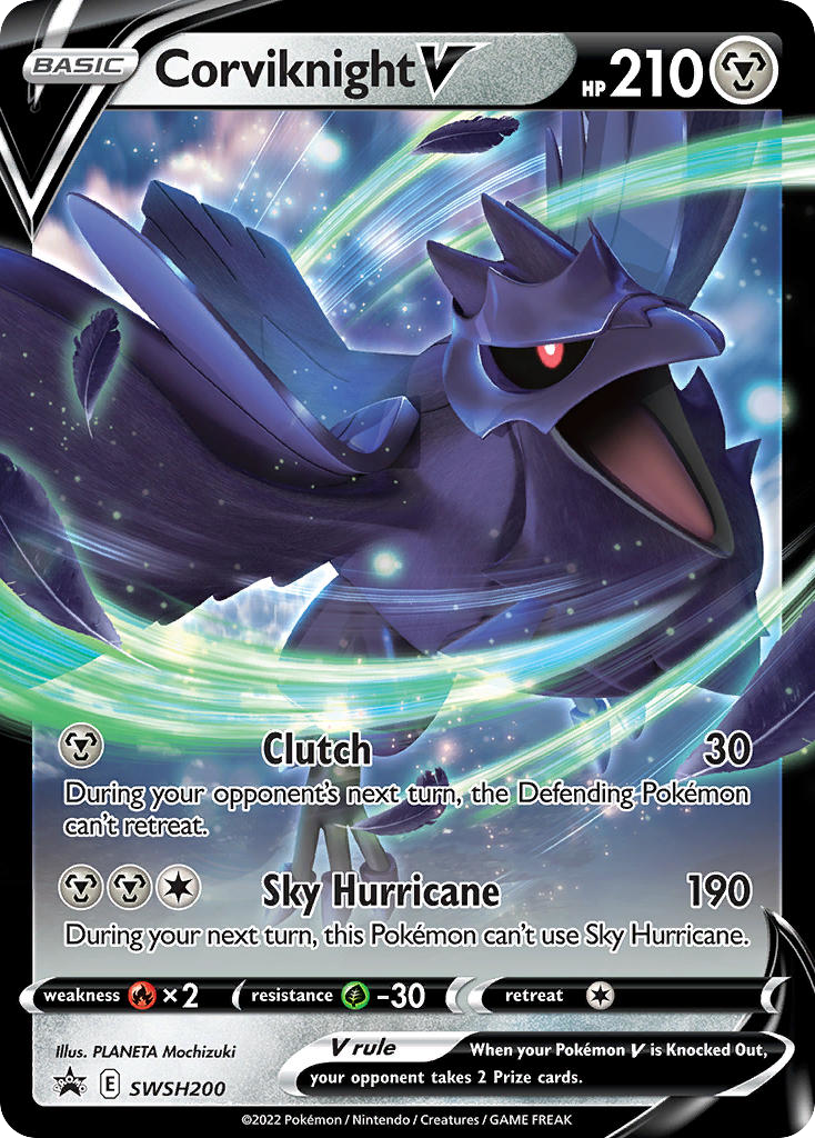 Corviknight V SWSH200 SWSH Black Star Promos
