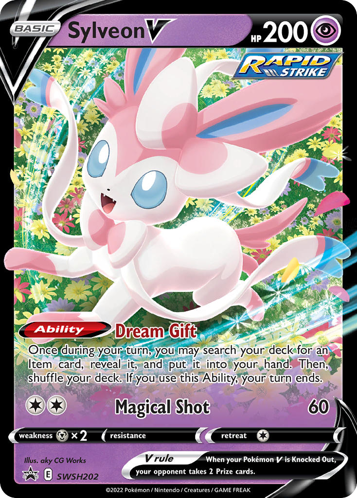 Sylveon V SWSH202 SWSH Black Star Promos