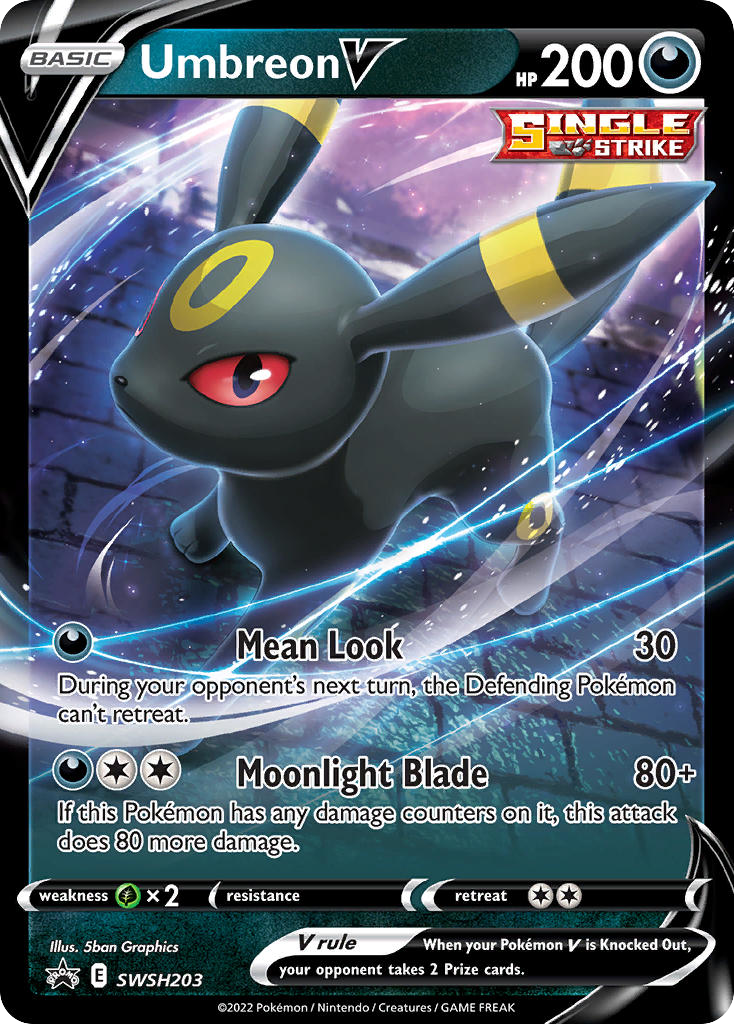 Umbreon V SWSH203 SWSH Black Star Promos