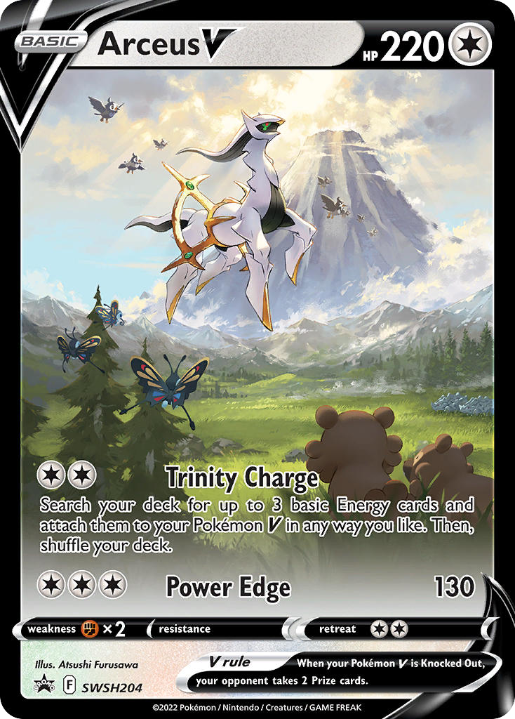 Arceus V SWSH204 SWSH Black Star Promos