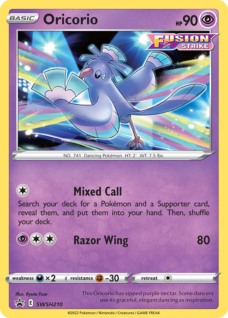 Oricorio SWSH210 SWSH Black Star Promos