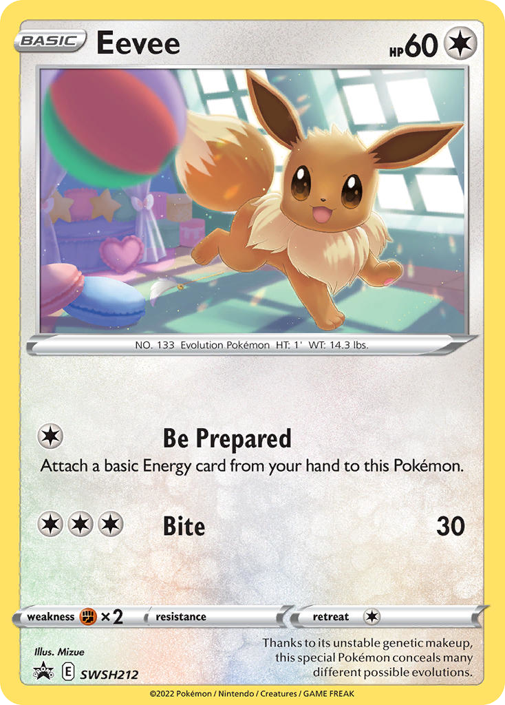 Eevee SWSH212 SWSH Black Star Promos