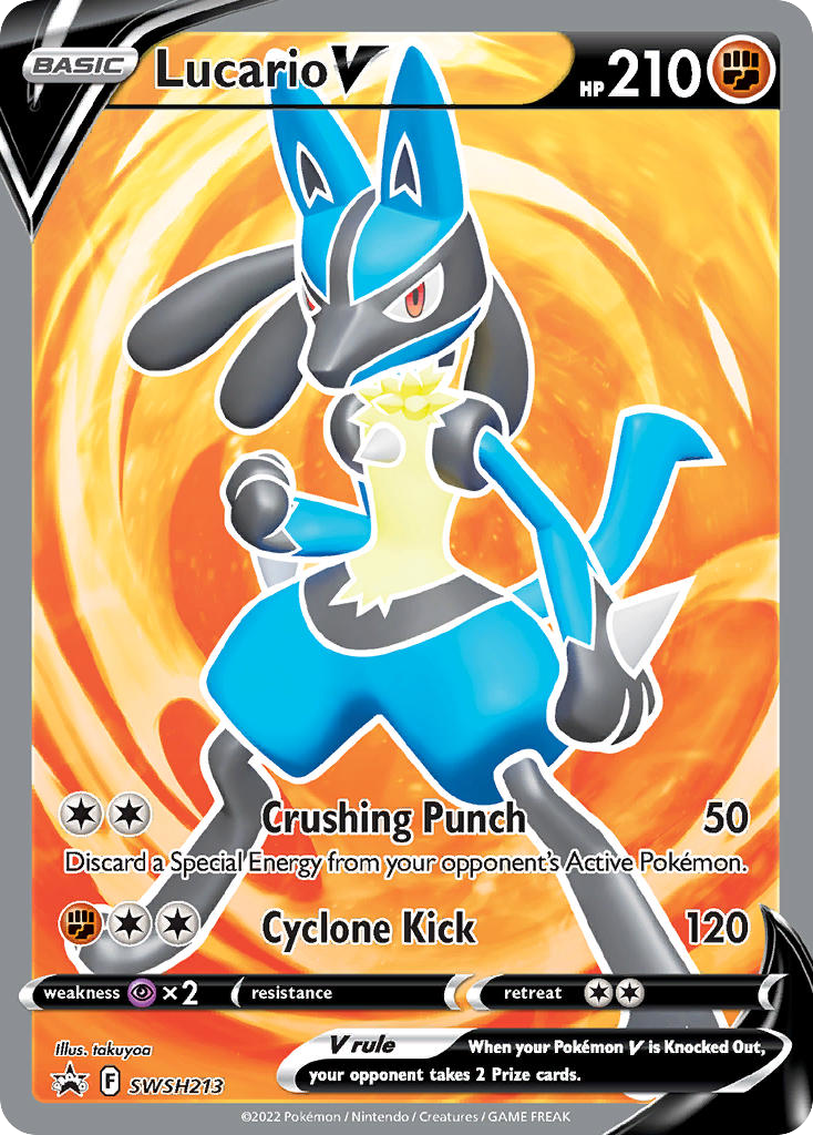 Lucario V SWSH213 SWSH Black Star Promos