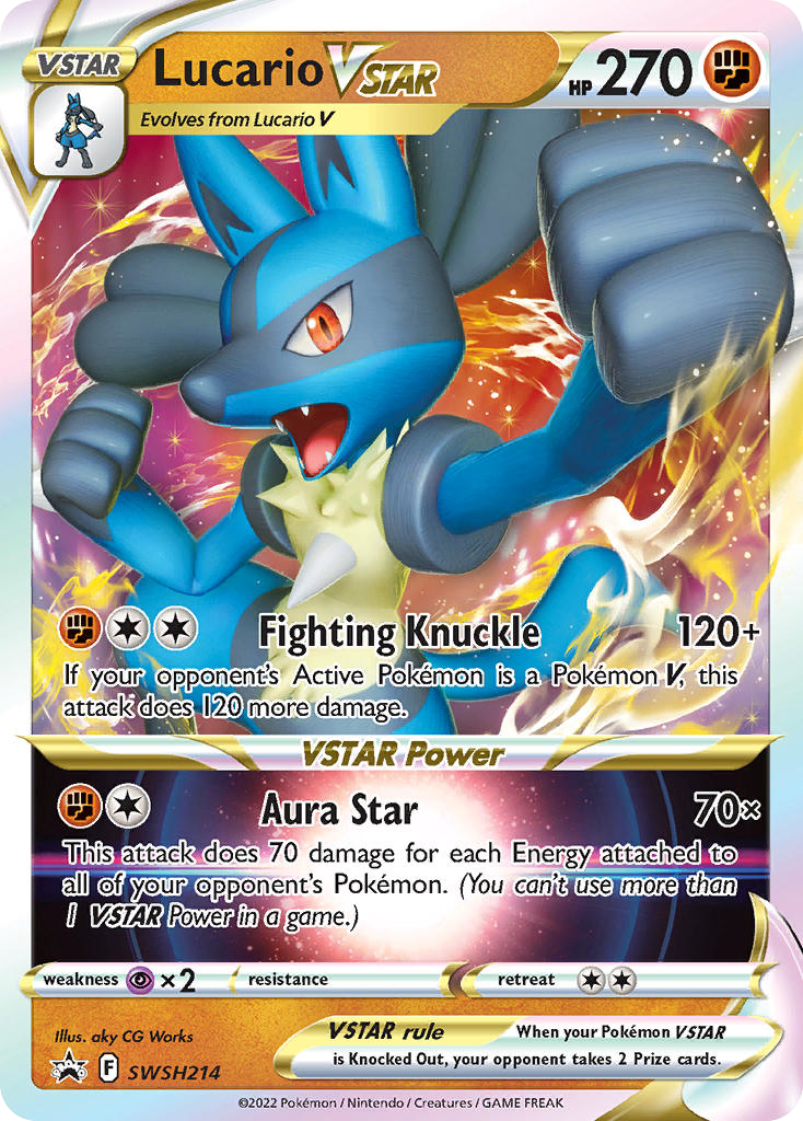 Lucario VSTAR SWSH214 SWSH Black Star Promos