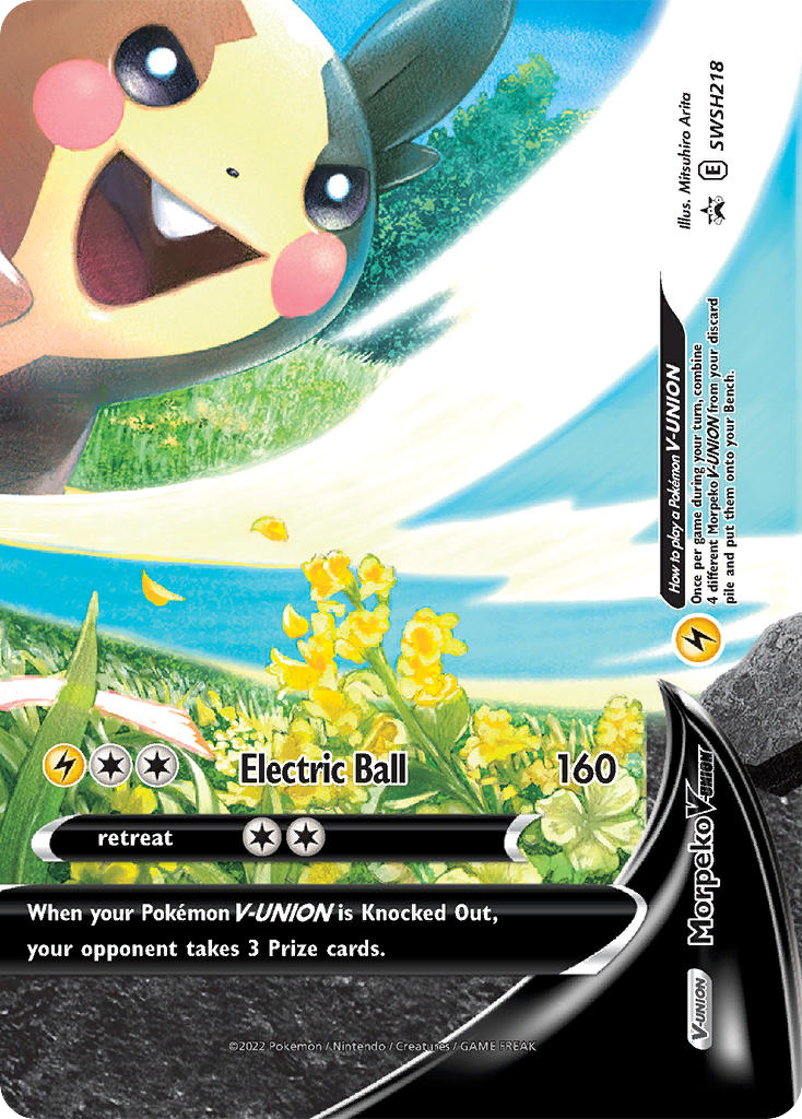 Morpeko V-UNION SWSH218 SWSH Black Star Promos
