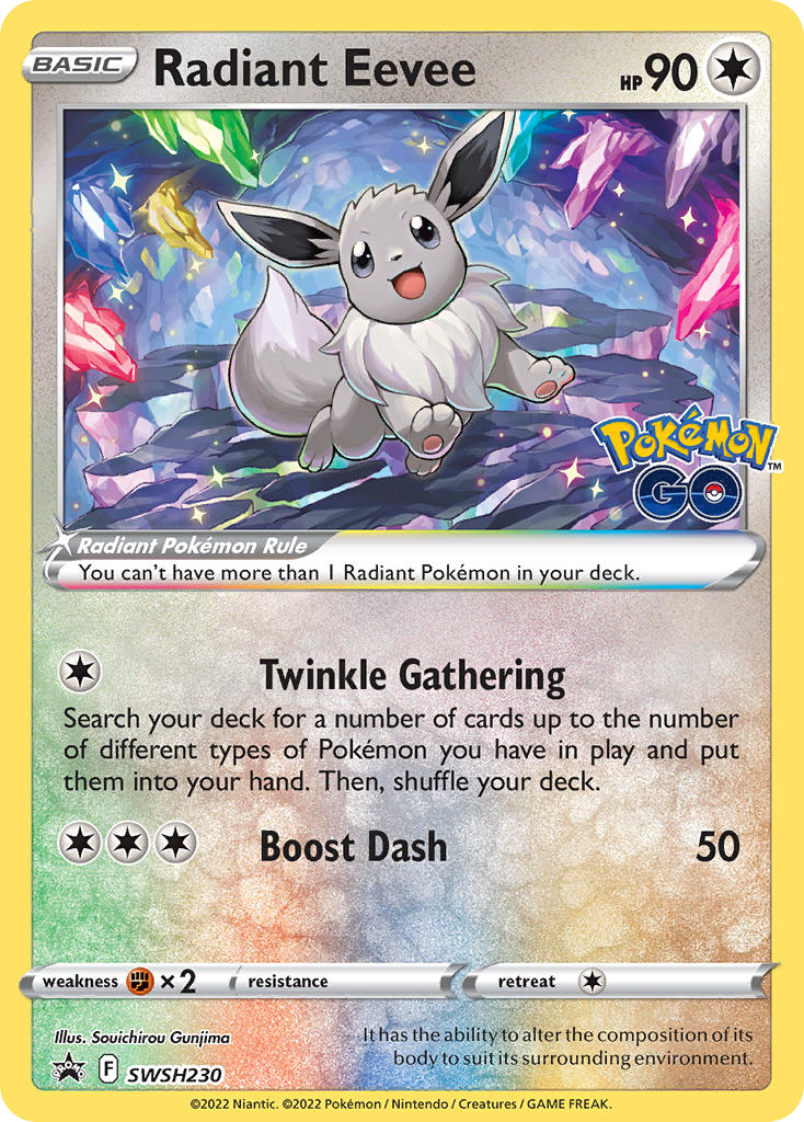 Radiant Eevee SWSH230 SWSH Black Star Promos