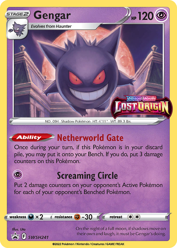 Gengar SWSH241 SWSH Black Star Promos