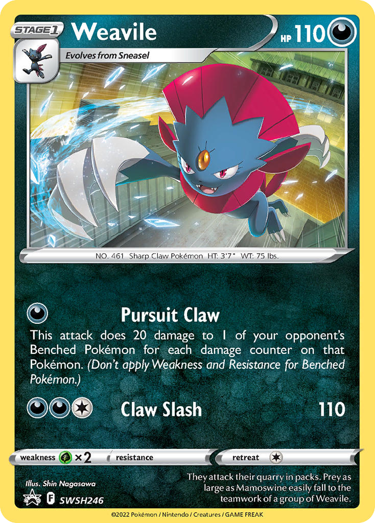 Weavile SWSH246 SWSH Black Star Promos