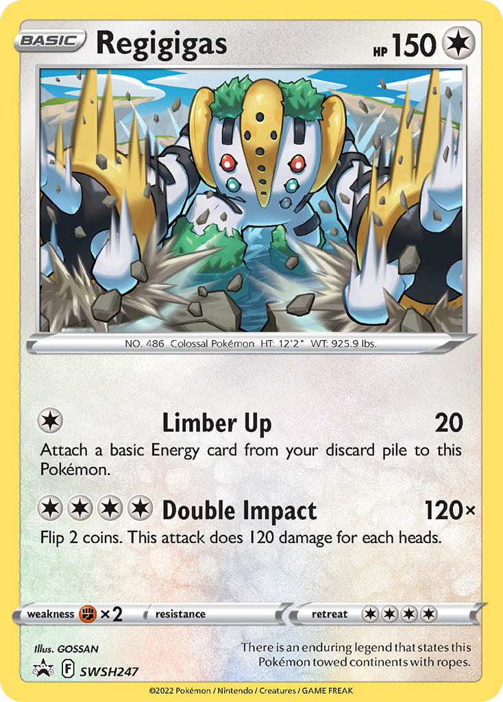 Regigigas SWSH247 SWSH Black Star Promos