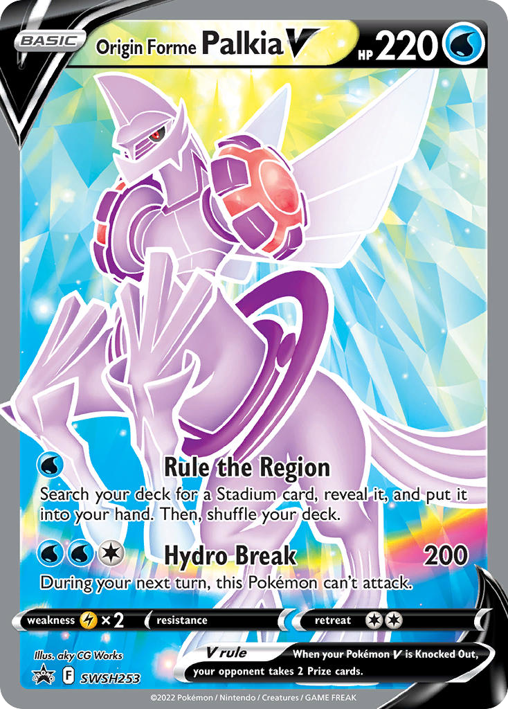 Origin Forme Palkia V SWSH253 SWSH Black Star Promos