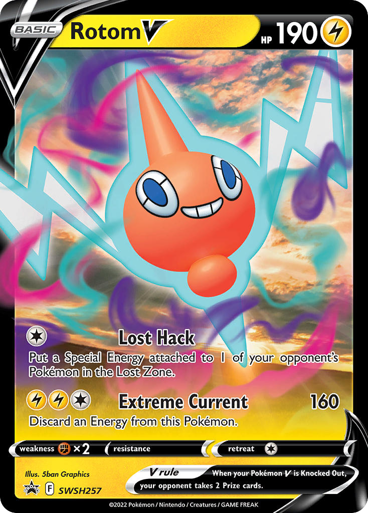 Rotom V SWSH257 SWSH Black Star Promos