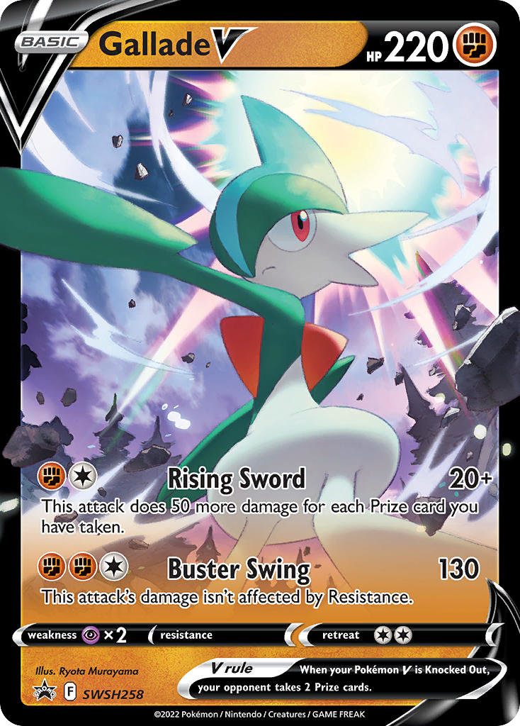 Gallade V SWSH258 SWSH Black Star Promos