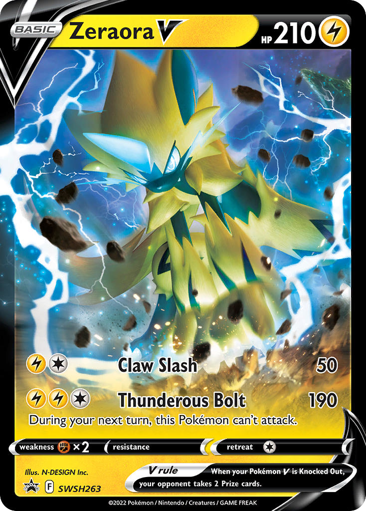 Zeraora V SWSH263 SWSH Black Star Promos